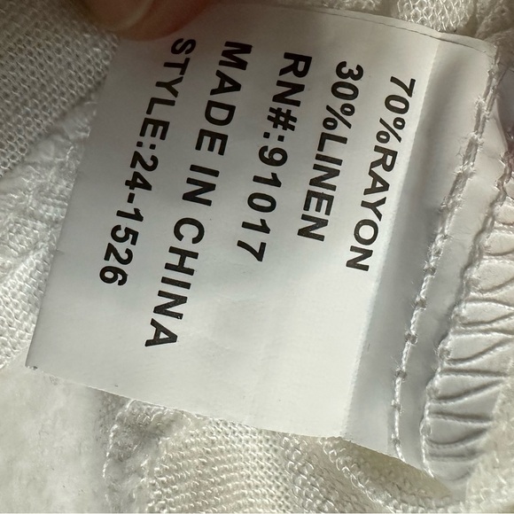 Solitaire Summer Red and White Boxy Embellished Blouse - Picture 10 of 13